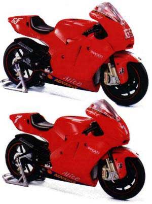 New Ray DUCAT8 DUCATI 999 carlos CHECA + loris CAPIROssi x10 Die cast 1:12
