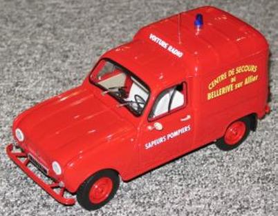 Norev 185193 Renault R4 F4 POMPIERS 1965 Miniatures 1:18