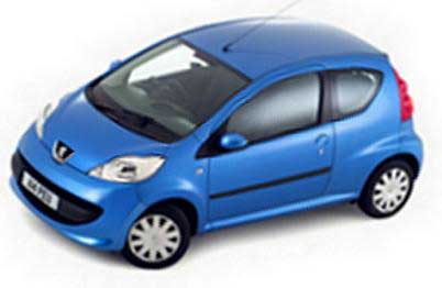 Norev 470180 Peugeot 107 Coffert 4x 1/87 Die cast 