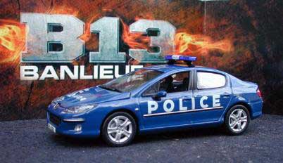 Norev 474740 Peugeot 407 Police FILM BANLIEUE 13 Miniatures 1:43