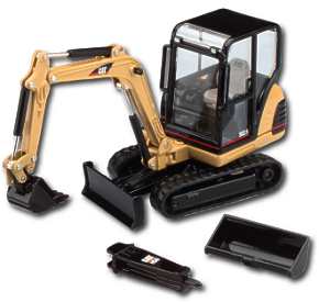 Caterpillar 302.5 mini excavatrice avec accessoires inclus