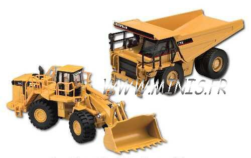 Norscot 55103 Caterpillar pelle avec dumper rigide Miniatures 1:64 Norscot 55103 Caterpillar pelle avec dumper rigide Miniatures 1:64