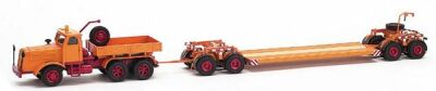 NZG 462 KAELBLE KDV 22E8 + REMorque PORTE-ENGIN Miniatures 1:50