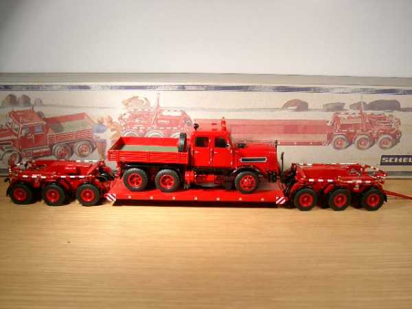 NZG 488 KAELBLE KDV22E Z8T avec REMorque SCHEUERLE 6 ESSIEUX Miniatures 1:50