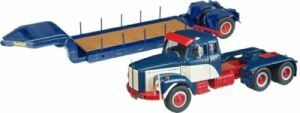 SCANIA LT 110 avec SEMI Remorque PORTE ENGIN