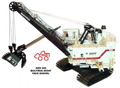NZG 622 Bucyrus 495 HF Face Shovel Die cast 1:50 NZG 622 Bucyrus 495 HF Face Shovel Die cast 1:50