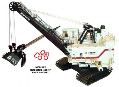 NZG 622 Bucyrus 495 HF Face Shovel Miniatures 1:50