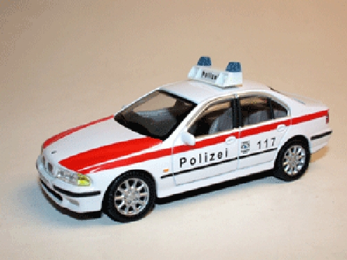 Oliex 40110 BMW SERIE 5 Police SUISSE Miniatures 1:43