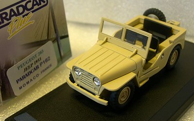 Paradcar 162 Peugeot JEEP 203 OUVERTE SABLE Die cast 1:43
