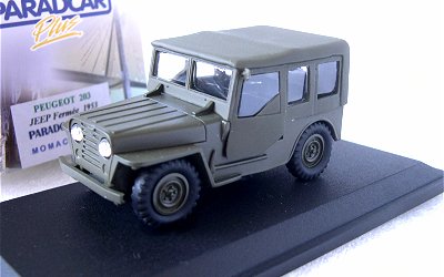 Paradcar 163 Peugeot JEEP 203 FERMEE Miniatures 1:43 Paradcar 163 Peugeot JEEP 203 FERMEE Miniatures 1:43