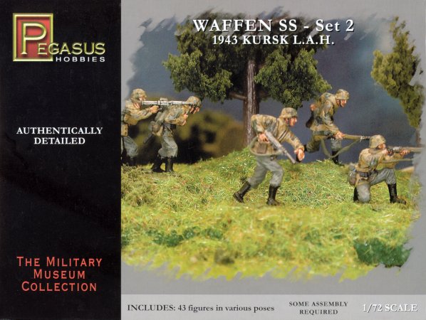 Pegasus 7202 WAFEN SS 1943 WWII SET 2 Plastic models 1:72