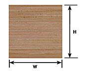 Plastruct PS33 PLANCHER BOIS 300x175mmX2 1mm Plastic models 