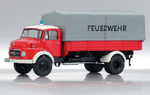 MERCEDES L 911 PLATEAU BACHE POMPIERS