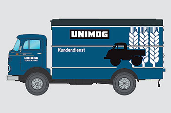 Mercedes Benz LP 911 FOURGON SERVICE UNIMOG