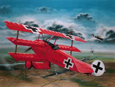 FOCKER DR1 RICHTHOFEN 1/28