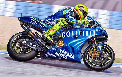Revell 07930 YAMAHA M1 VALENTINO ROSSI 2004 Plastic models 1:9