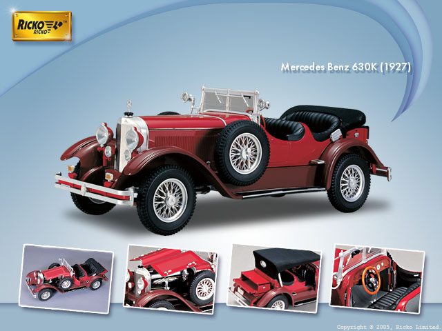 Ricko 32101 Mercedes Benz 630 K 1927 Die cast 1:18 Ricko 32101 Mercedes Benz 630 K 1927 Die cast 1:18
