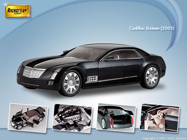 Ricko 32126 CADILLAC SIXTEEN 2003 Miniatures 1:18 Ricko 32126 CADILLAC SIXTEEN 2003 Miniatures 1:18