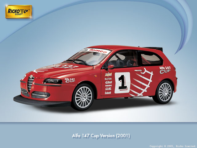 Ricko 32136 ALFA-ROMEO 147 VERSION Die cast 1:18 Ricko 32136 ALFA-ROMEO 147 VERSION Die cast 1:18