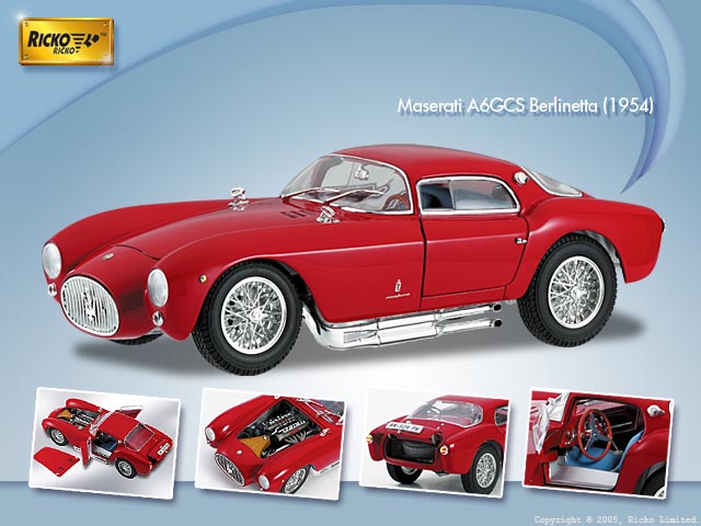 Ricko 32151 MASERATI A6 GCS BERLINETTA Die cast 1:18 Ricko 32151 MASERATI A6 GCS BERLINETTA Die cast 1:18