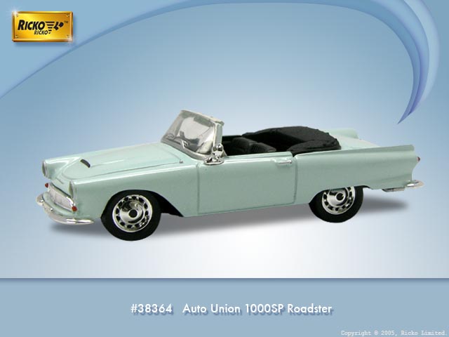 Ricko 38864 AUTO UNION 1000SP Roadster Miniatures 1:87