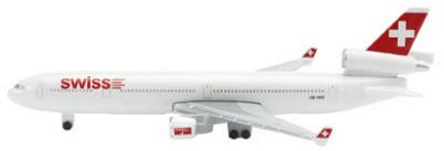 Schabak 3551344 SWISS AIR LINES MD 11  Die cast 1:600