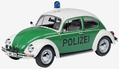 Schuco 00295 Volkswagen BEETLE POLICE RC  Miniatures 1:18