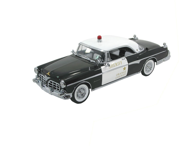 Signature CT68642 CHRYSLER IMPERIAL 1955 Police Die cast 1:18
