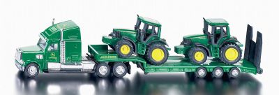 John Deere surbaisse avec 2 tracteurs