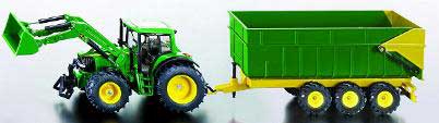 John Deere avec remorque