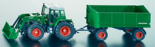 Siku 3860 Fendt tracteur avec pelle avant et remorque Miniatures 1:32 Siku 3860 Fendt tracteur avec pelle avant et remorque Miniatures 1:32