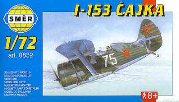 Smer 832 POLIKARPOV I 153 CAJKA Plastic models 1:72