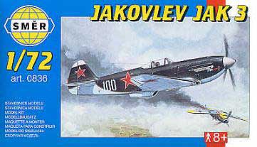 Smer 836 JAKOLEV JAK 3 Plastic models 1:72 Smer 836 JAKOLEV JAK 3 Plastic models 1:72