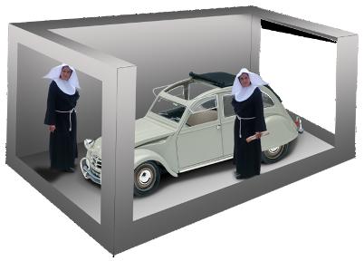 Solido 118202 Citroën 2CV avec BONNES SOEURS Miniatures 1:10 Solido 118202 Citroën 2CV avec BONNES SOEURS Miniatures 1:10