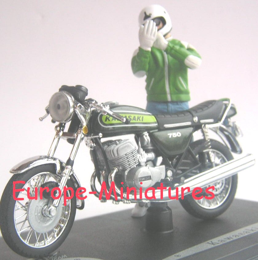 Solido 88001 KAWASAKI 750 H2 FIGURINE JEAN RAOUL DUCABLE (JOE BAR TEAM) Die cast 1:18