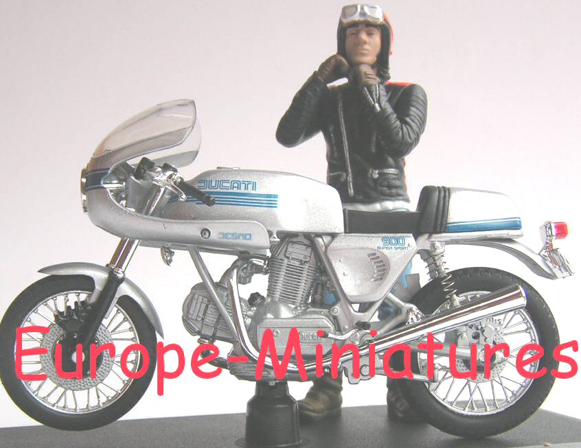 Solido 88004 DUCATI 900 SS avec FIGURINE GUIDO BRASLETTI - JOE BAR TEAM Die cast 1:18