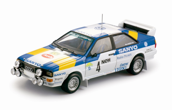 Sunstar 4188 AUDI quattro RALLY - S.Blomqvist / B.Cederberg Miniatures 1:18