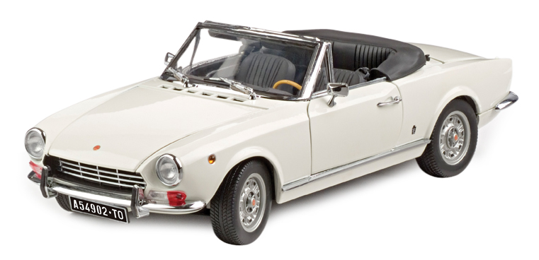 Sunstar 4902 Fiat 124 AS SPIDER BIANCO Miniatures 1:18 Sunstar 4902 Fiat 124 AS SPIDER BIANCO Miniatures 1:18