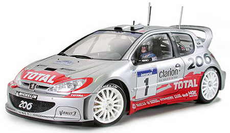 Tamiya 24255 PEUGEOT 206 WRC 2002 Plastic models 1:24