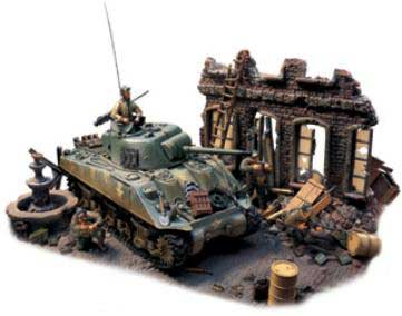 Unimax 81107 US M4 SHERMAN PORT CHERBOU Die cast 1:32 Unimax 81107 US M4 SHERMAN PORT CHERBOU Die cast 1:32