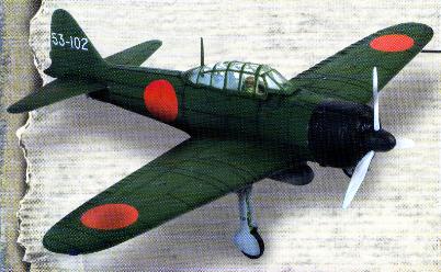 Unimax 85232 JAPANESE MITSUBISHI ZERO 1943 Miniatures 1:72
