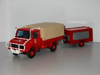 MERCEDES UNIMOG avec REMORQUE SCHULTZ 50