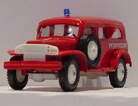 Verem 4023 POMPIERS Dodge VITRÉ WC 53 Miniatures 1:50