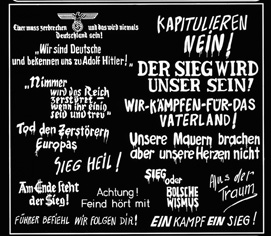SLOGANS MURAUX ALLEMANDE WW2