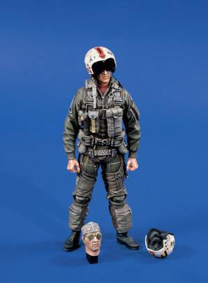 PILOTE TOP GUN TEMPETE DESERT 120 MM