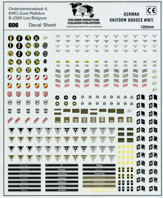 INSIGNES UNIFORMES ALLEMANDE 120 MM