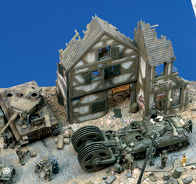 Verlinden 1016 RUINE MAISON ALLEMAND Plastic models 