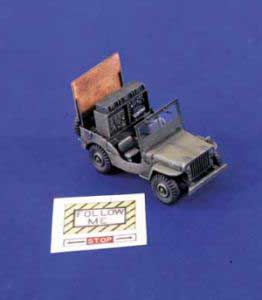 Verlinden 1301 JEEP AIDE FOLLOW-ME Plastic models 1:48 Verlinden 1301 JEEP AIDE FOLLOW-ME Plastic models 1:48