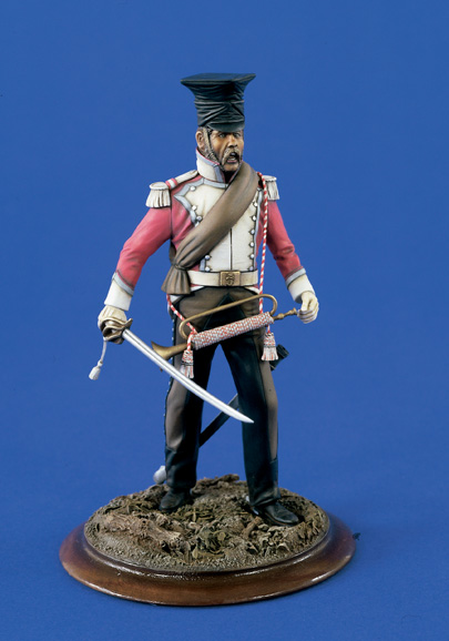 Verlinden 1384 LANCIER ALLEMAND TROMPETTE 120 MM Plastic models 