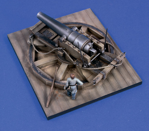 Verlinden 1502 CANON 7 POUCES CONFEDERE 54 MM Plastic models 